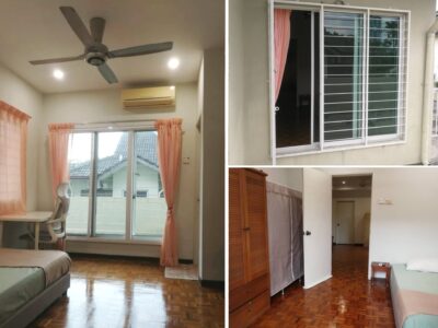 Cozy Single Room/Super single bed with balcony (share toilet)