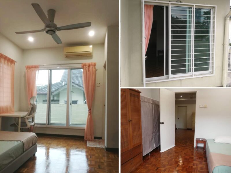 Cozy Single Room/Super single bed with balcony (share toilet)