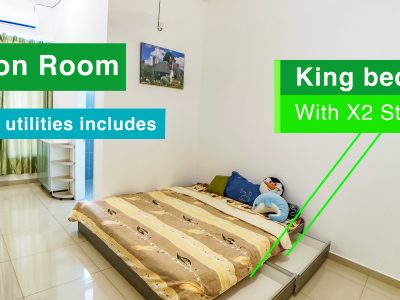 Aircon Middle Room with PRIVATE BATHROOM Sendayan