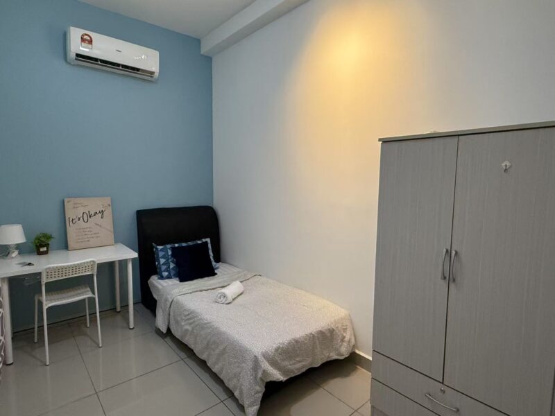 Single Room for Rent – D’Aman Residence, Taman Mas Puchong RM550/month | Fully Furnished | Free WiFi & Utilities